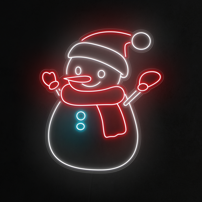 Snowman Neon Sign