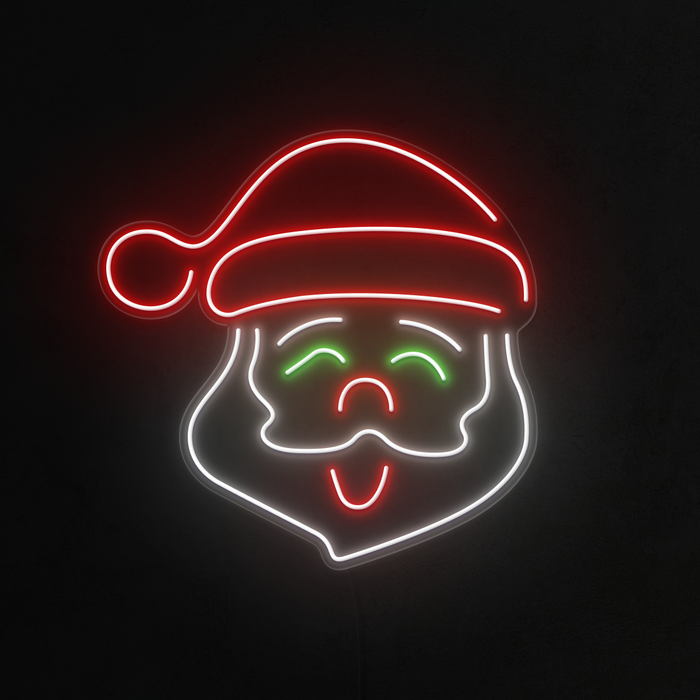 Santa Neon Sign