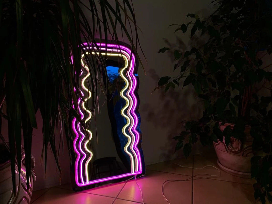 70's Groovy Neon Mirror