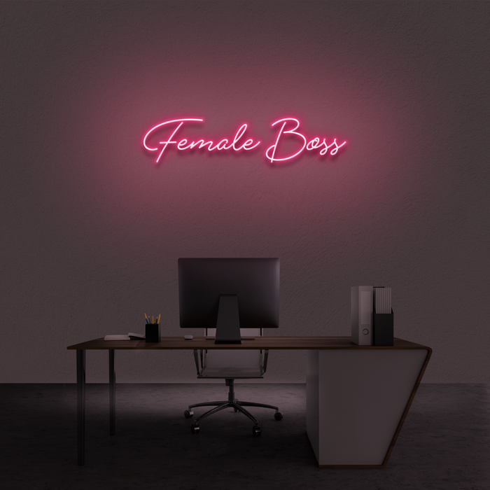 'Female Boss' Neon Sign