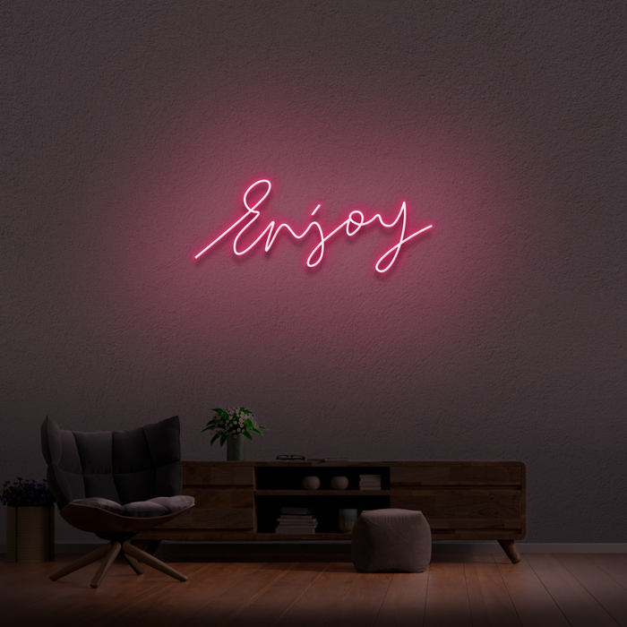 'Enjoy' Neon Sign