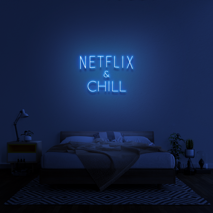 'Netflix & Chill' Neon Sign