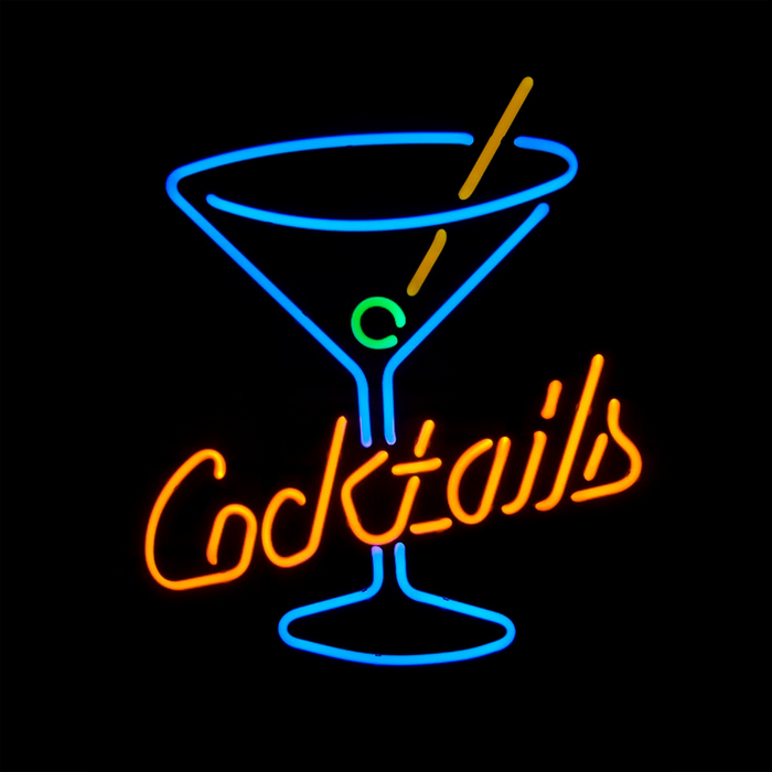 Cocktail Glass Neon Sign