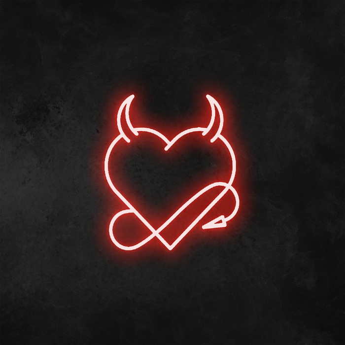 Devil Heart Neon Sign