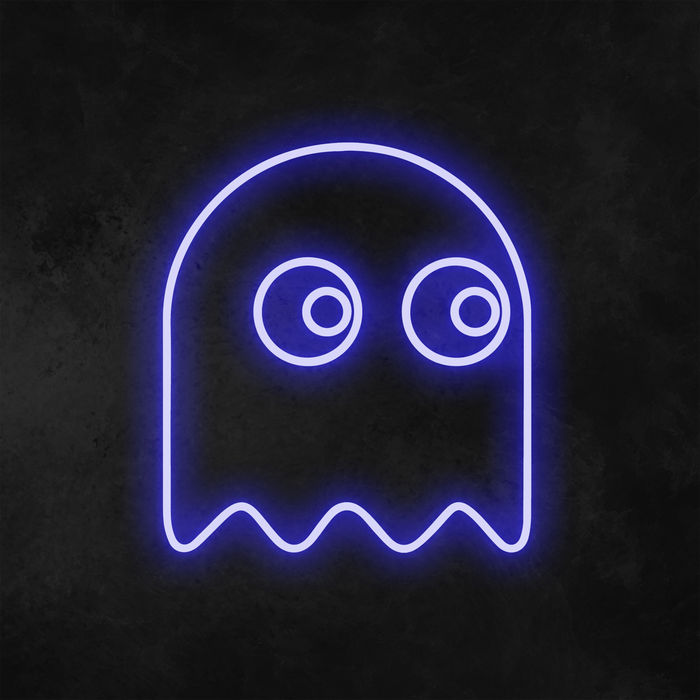 Pacman Ghost Neon Sign