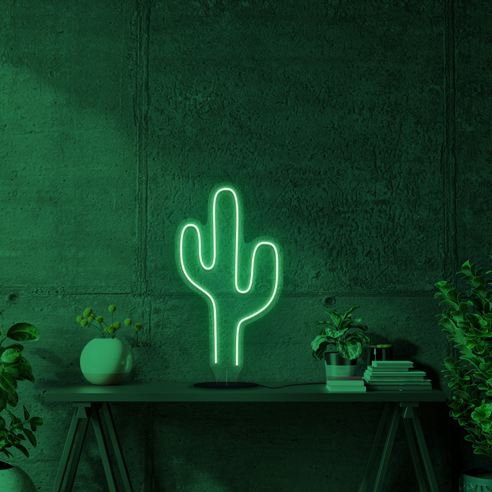 Cactus Battery Neon Sign