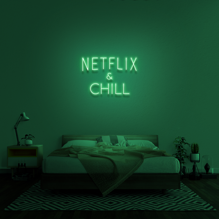 'Netflix & Chill' Neon Sign