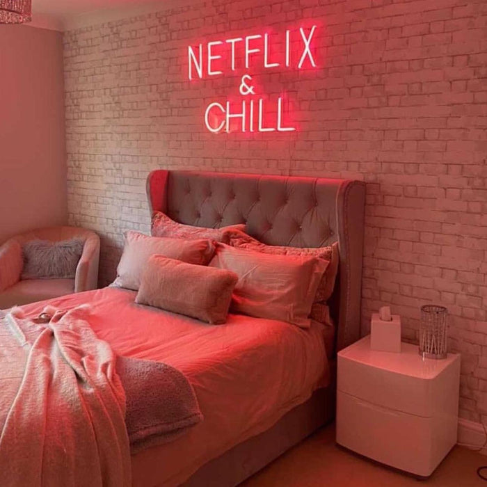 'Netflix & Chill' Neon Sign