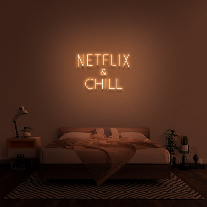 'Netflix & Chill' Neon Sign