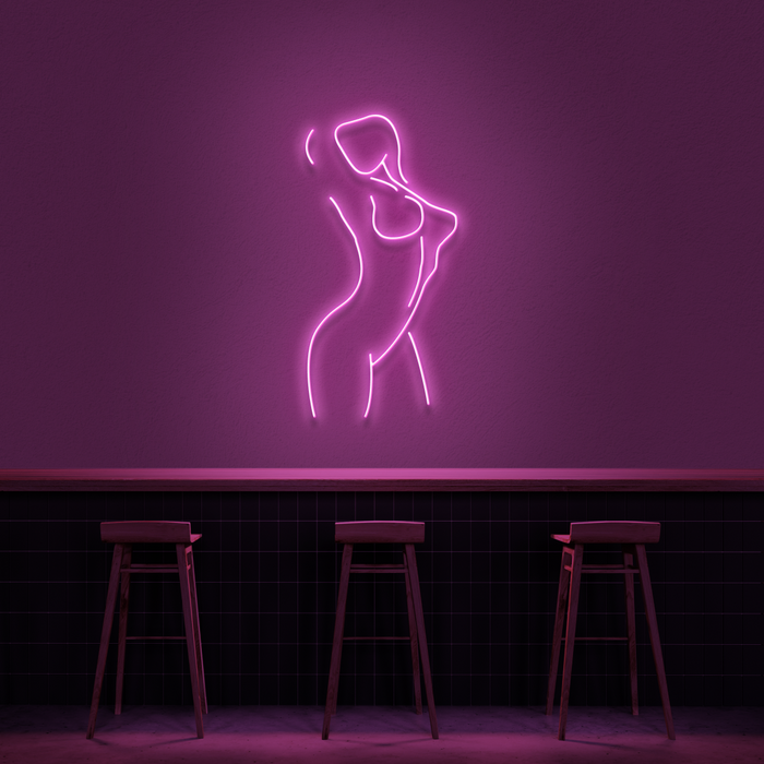 Female Pose Neon Sign