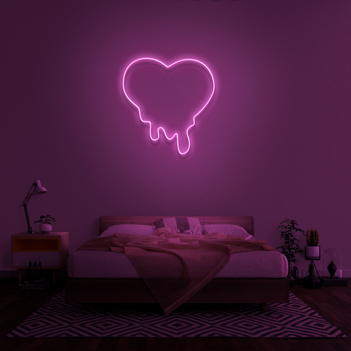 Melting Heart Neon Sign