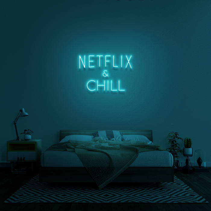 'Netflix & Chill' Neon Sign