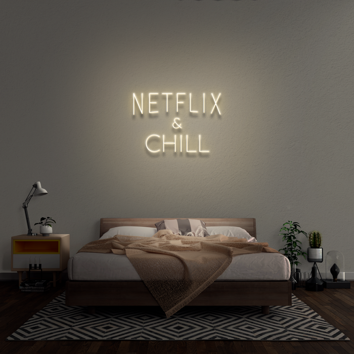 'Netflix & Chill' Neon Sign