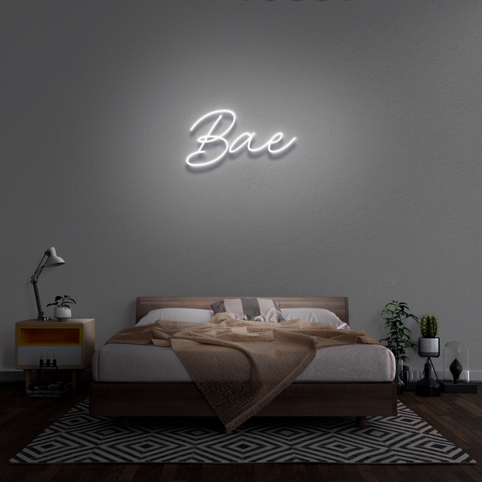 'Bae' Neon Sign