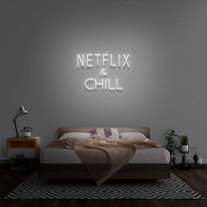 'Netflix & Chill' Neon Sign