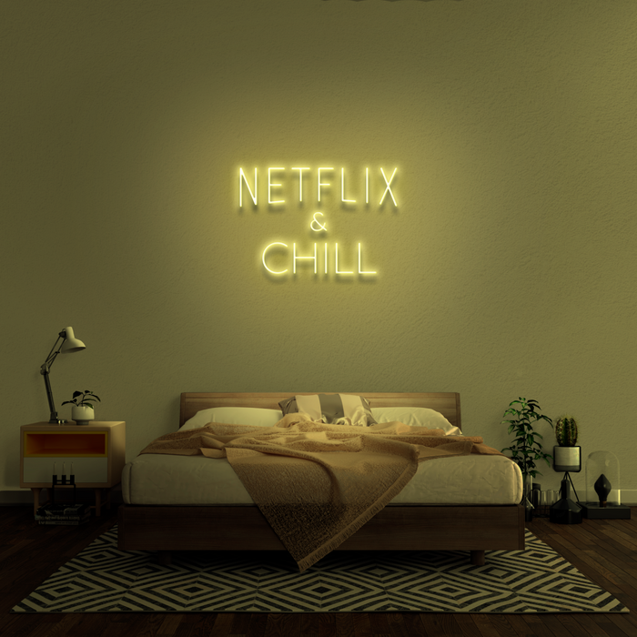 'Netflix & Chill' Neon Sign