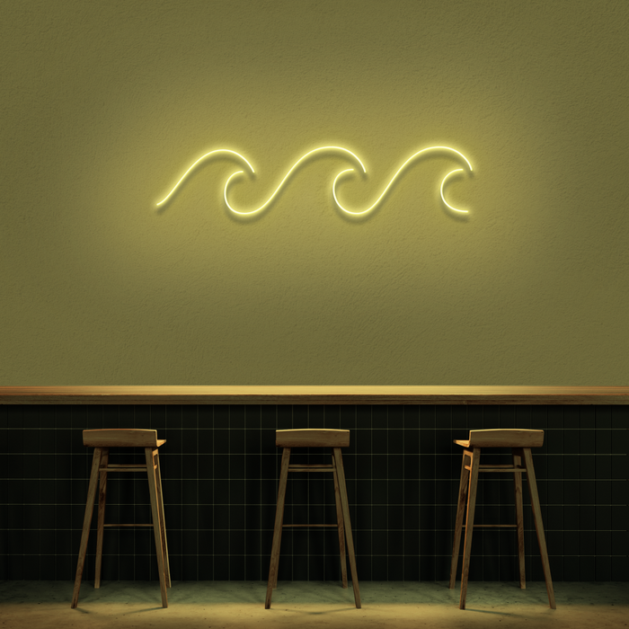 Waves Neon Sign