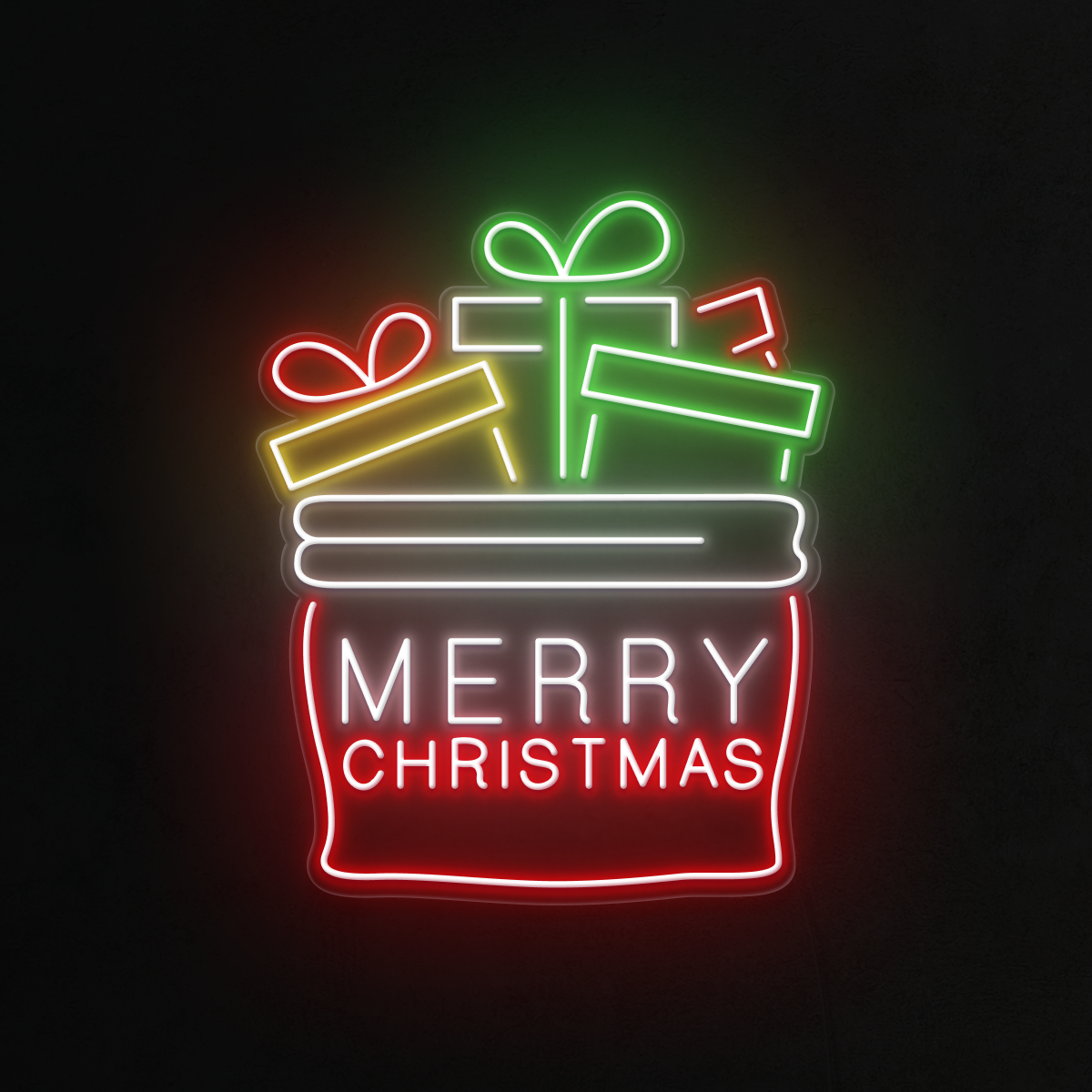 Christmas Stocking Neon Sign — The Neon Sign Co