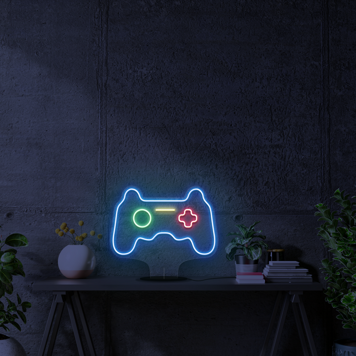 Console Controller Battery Neon Sign