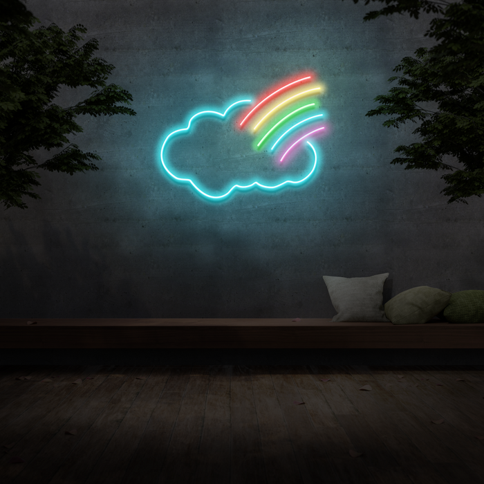 Cloud Rainbow Neon Sign
