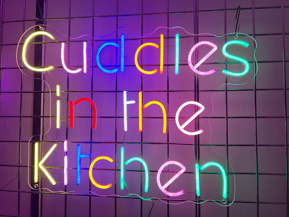 Cuddles in the Kitchen Neon Sign (Next Day Delivery)