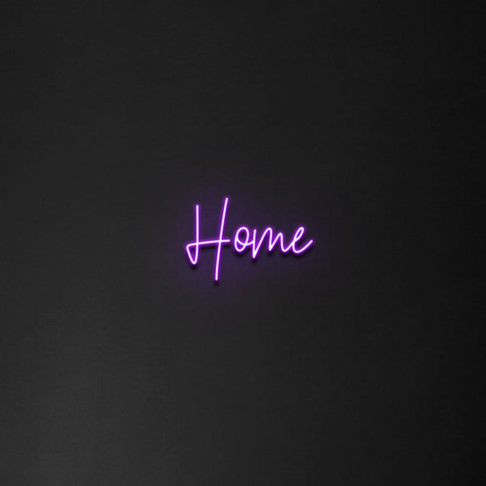 'Home' Neon Sign