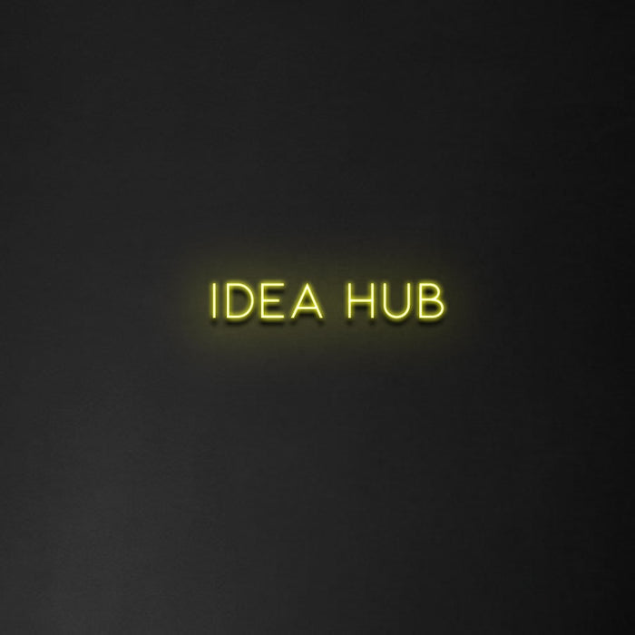 'Idea Hub' Neon Sign