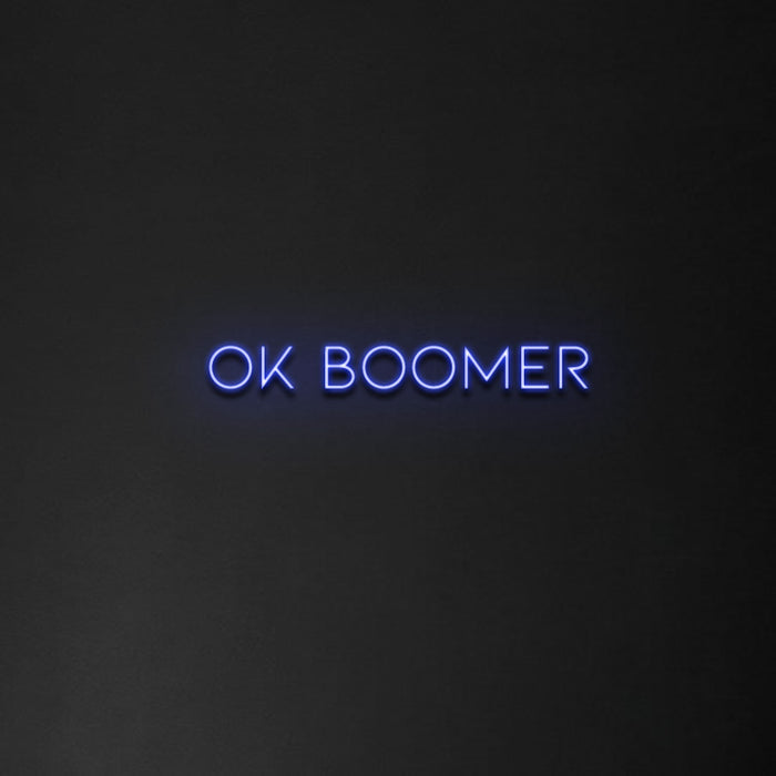 'Ok Boomer' Neon Sign