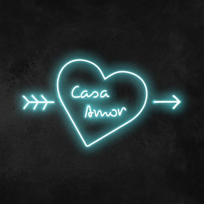 'Casa Amor' Heart Neon Sign