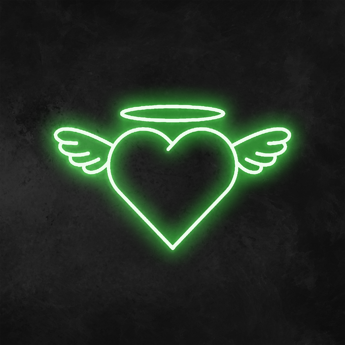 Angel Heart Neon Sign