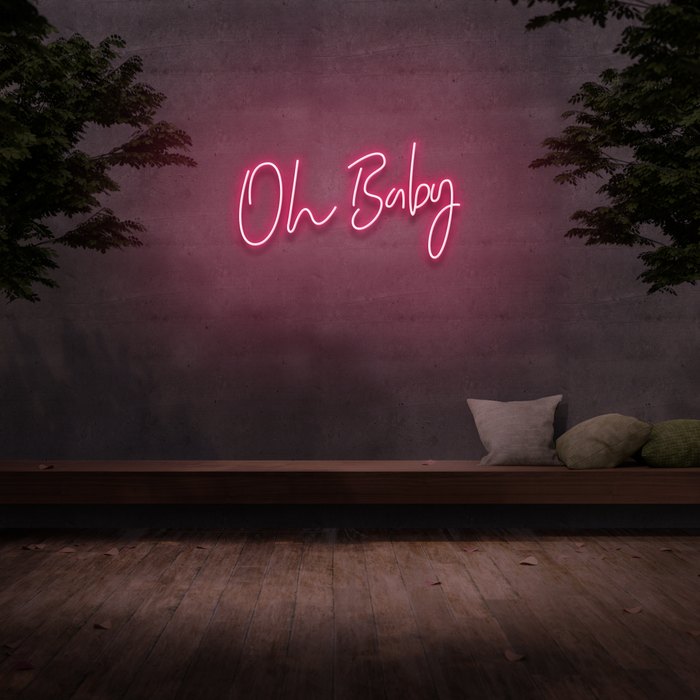 'Oh Baby' Neon Sign