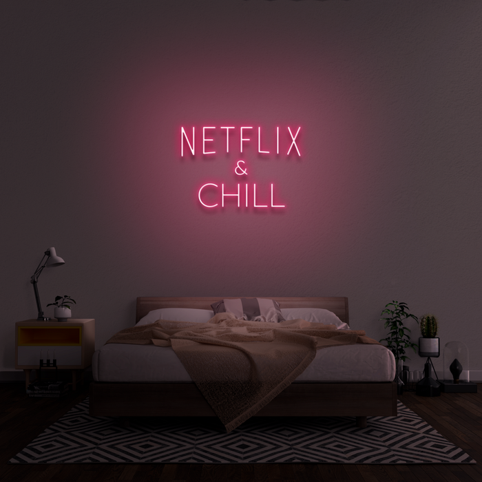 'Netflix & Chill' Neon Sign