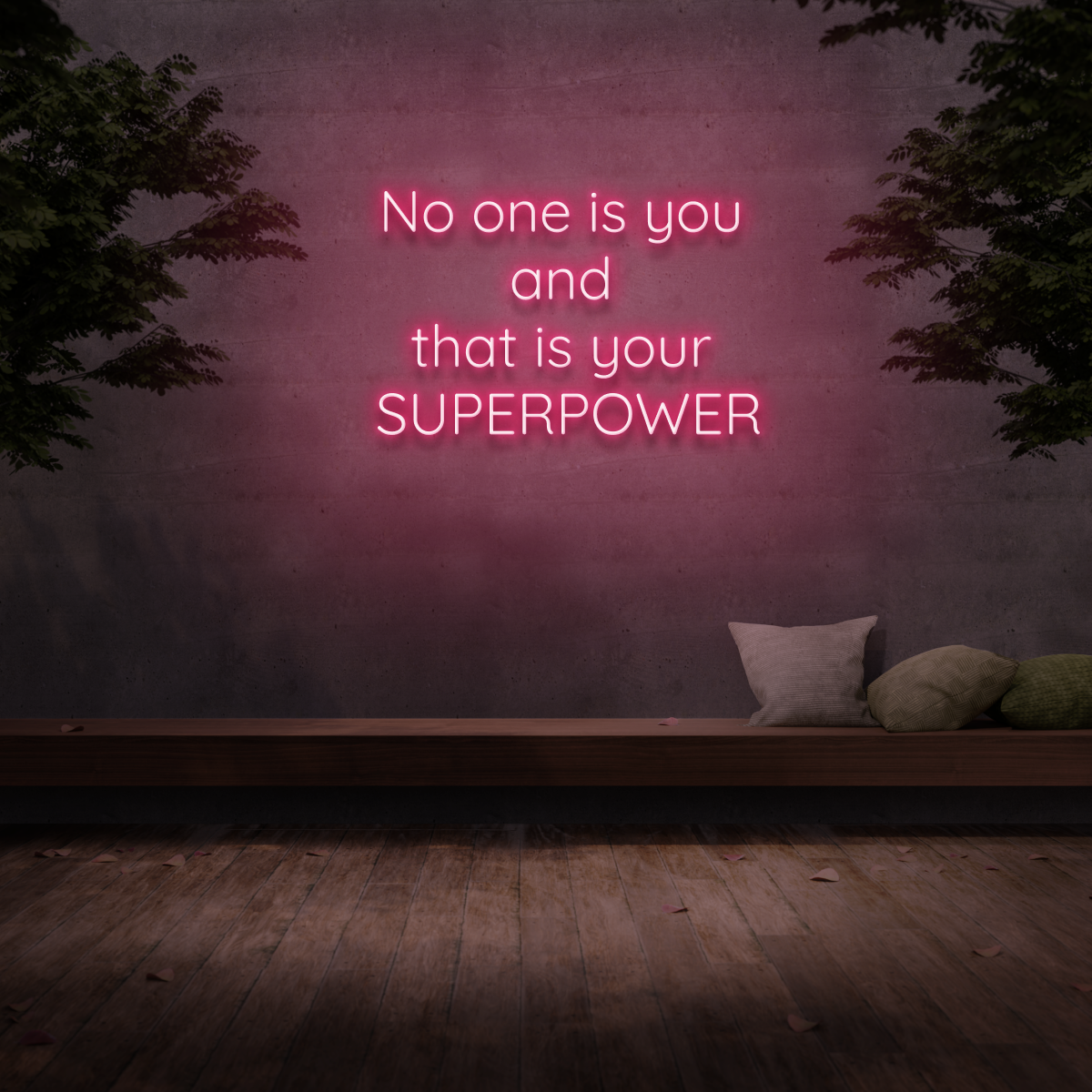 No one is you and that your superpower quotes Vector Image