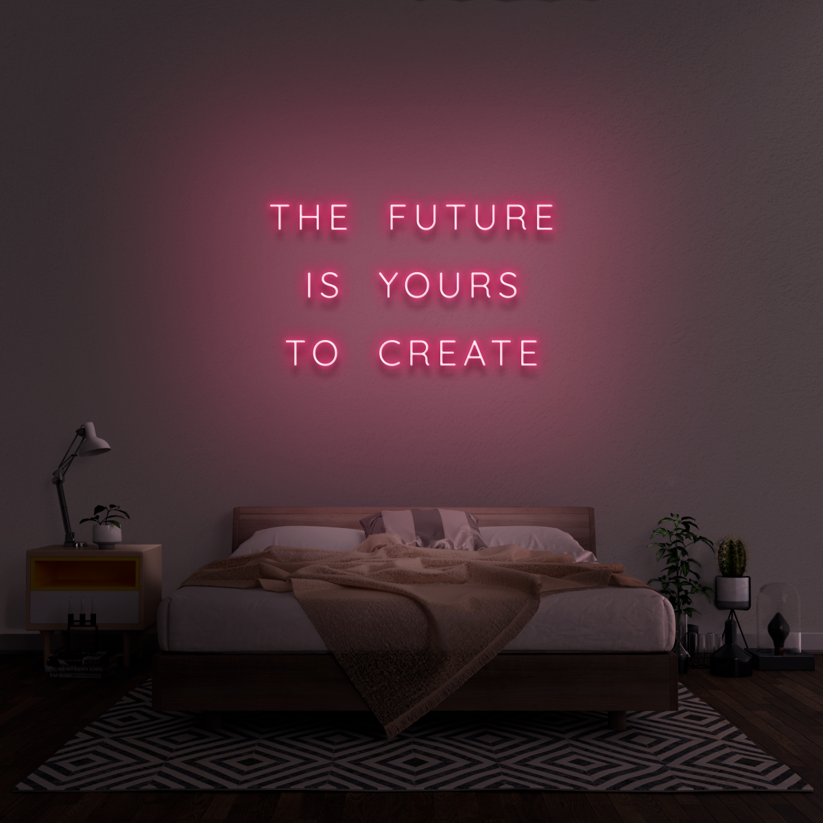 'The Future Is Yours To Create' Neon Sign — The Neon Sign Co