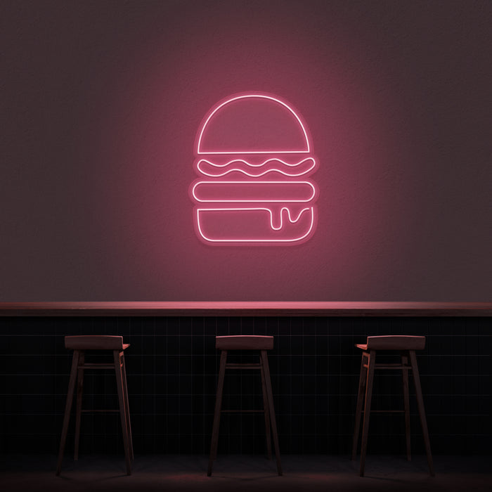 Cheese Burger Neon Sign