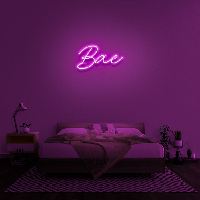 'Bae' Neon Sign