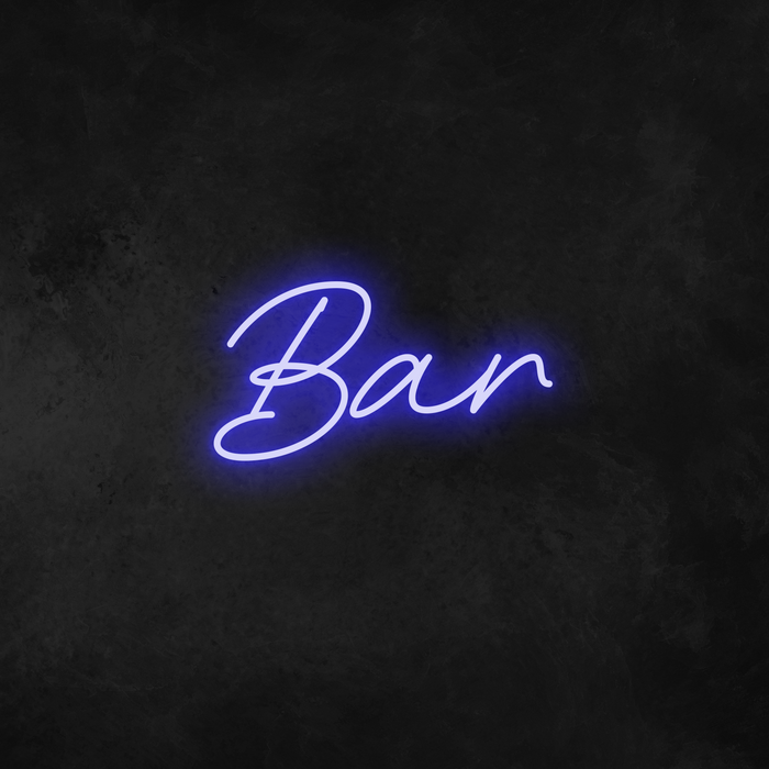'Bar' Neon Sign (1 Line)