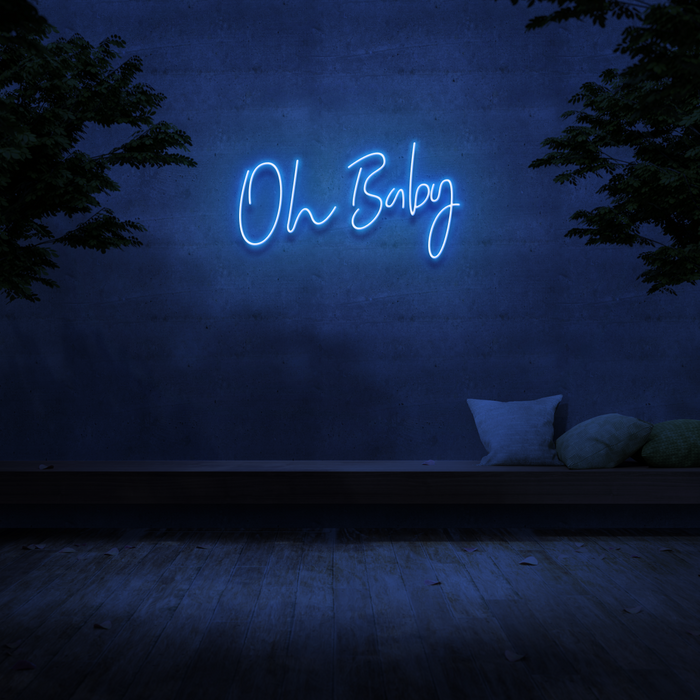 'Oh Baby' Neon Sign