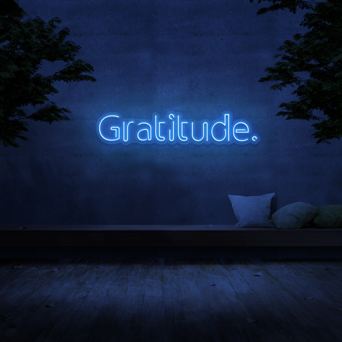 'Gratitude' Neon Sign