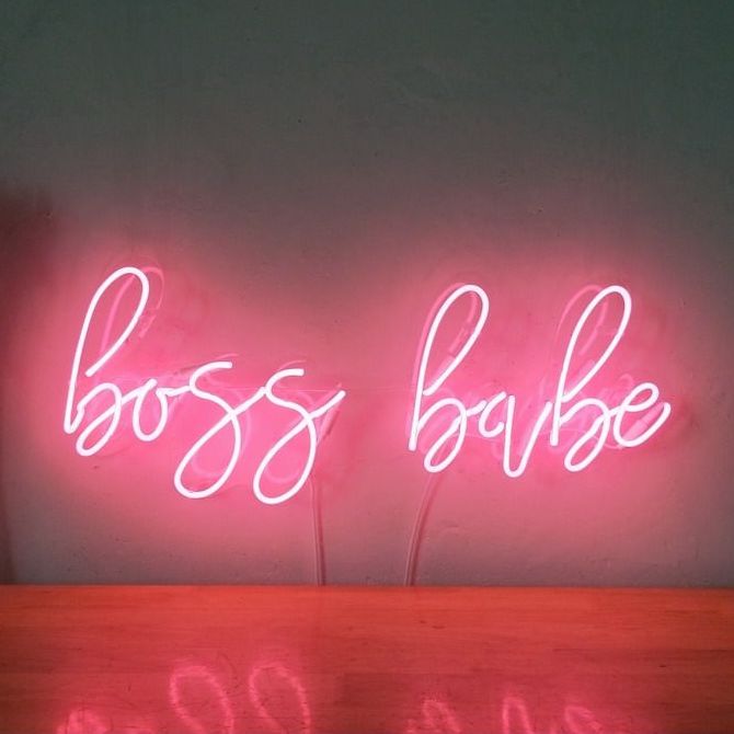 'Boss Babe' Neon Sign