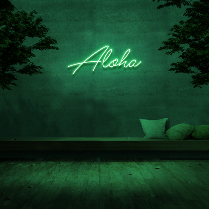'Aloha' Neon Sign
