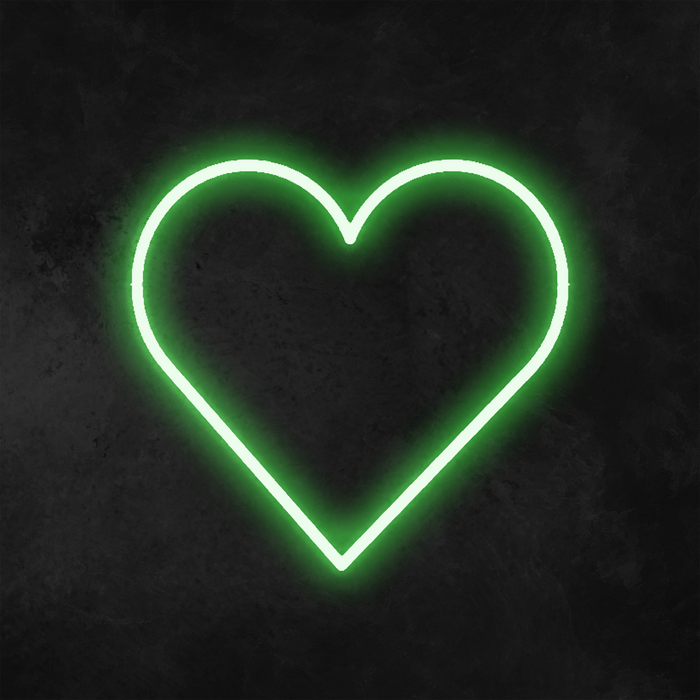 Heart neon wall light deals
