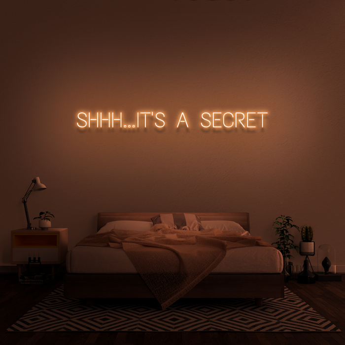 'Shhh...It's A Secret' Neon Sign