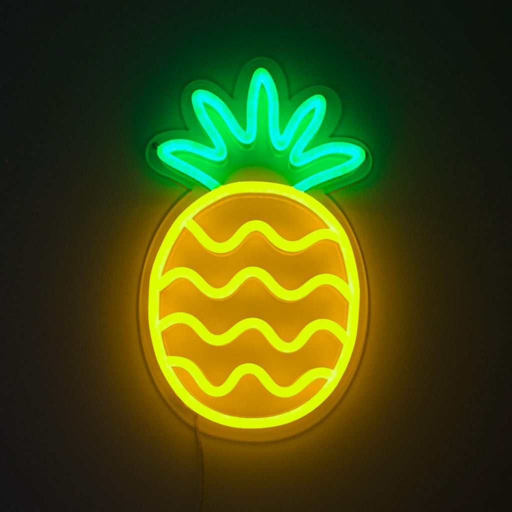 Pineapple neon outlet wall light