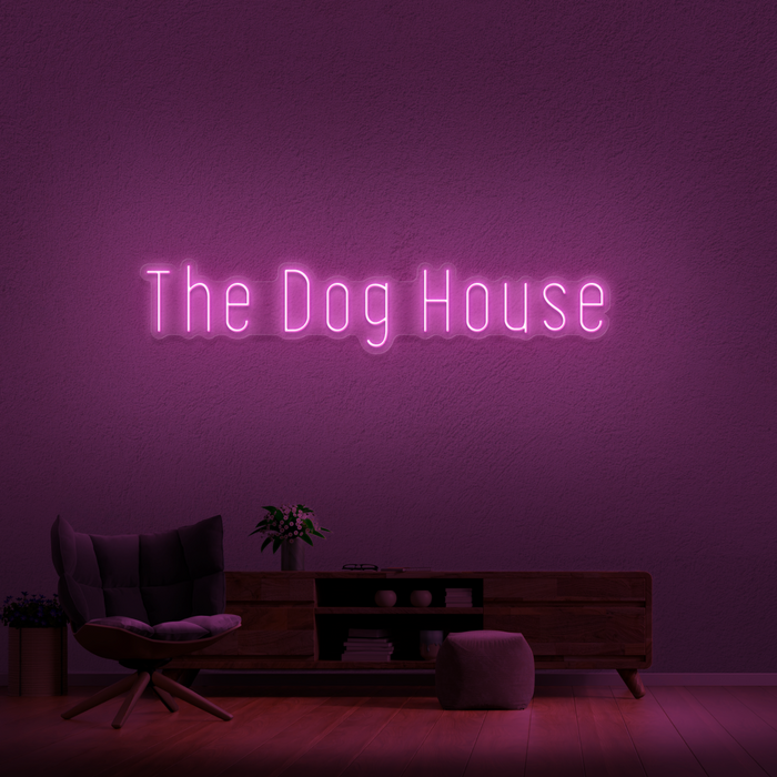 'The Dog House' Neon Sign