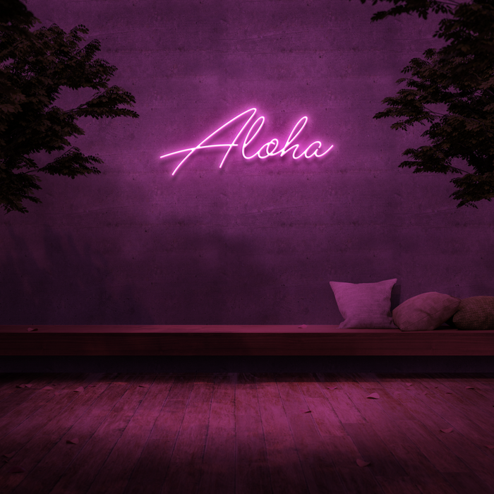 'Aloha' Neon Sign