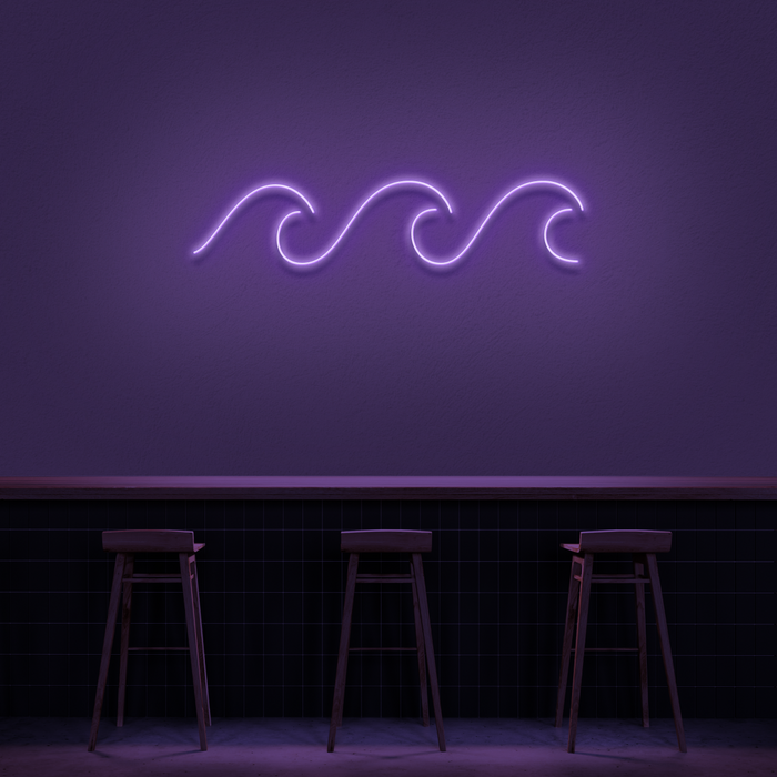 Waves Neon Sign