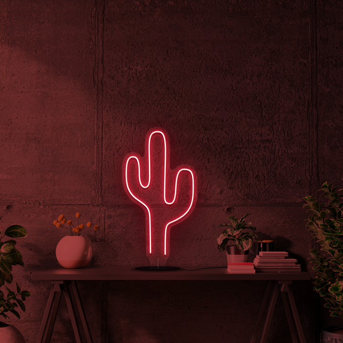 Cactus Battery Neon Sign