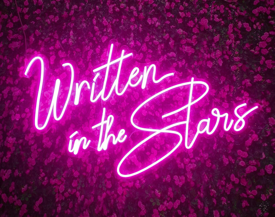 'Written In The Stars' Neon Sign
