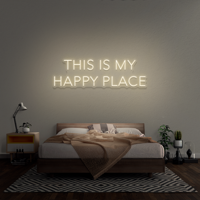 'This Is My Happy Place' Neon Sign